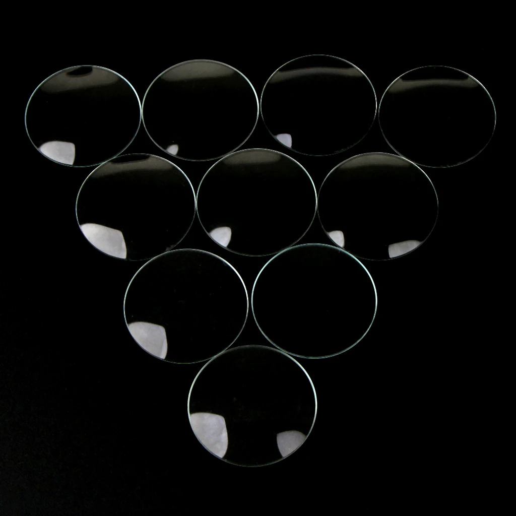 10 Pieces 28mm 29mm 30mm 31mm 32mm 33mm Diameter Double Convex Watch Glass Cover