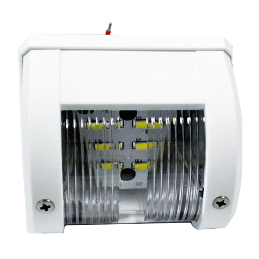 Side Mount LED White Stern Navigation Light Marine Sailing Signal Lamp 12V 2NM 42.5LM ABS Housing for Boats Up to 12meters