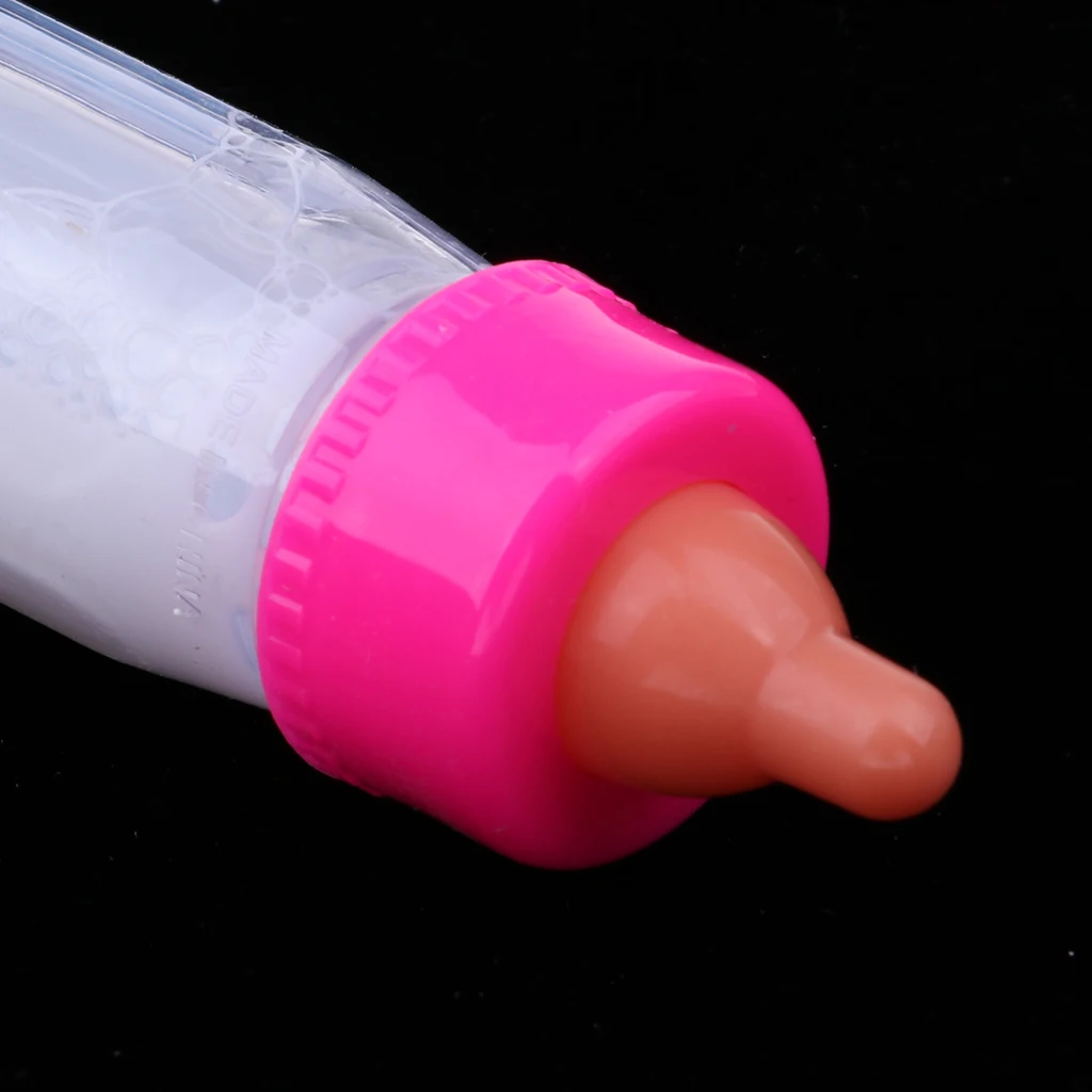 Newborn Baby Doll Feeding Bottle Reborn Milk Bottle with Pacifier Disappearing Fake Drinking Bottle (Single Bottle) Newborn Baby Doll Feeding Bottle Reborn Milk Bottle with Pacifier Disappearing Fake Drinking Bottle (Single Bottle)