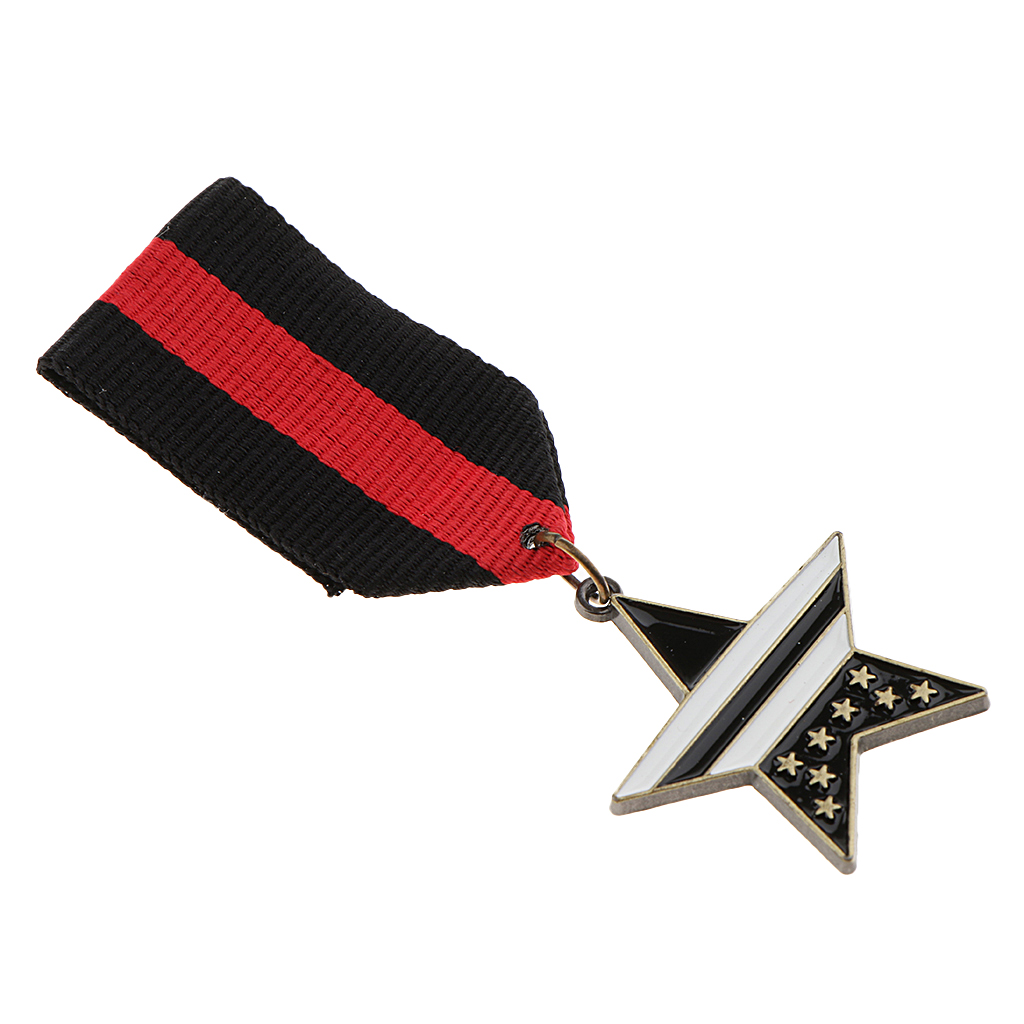 Vintage Unisex Military Medal Army Badges Pentagram Brooch Pin Jewelry