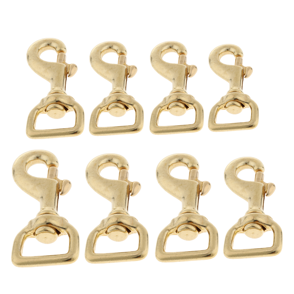 Brass Lobster Clasp Swivel Trigger Clip Key Chain Clasps for Bags Belting Straps