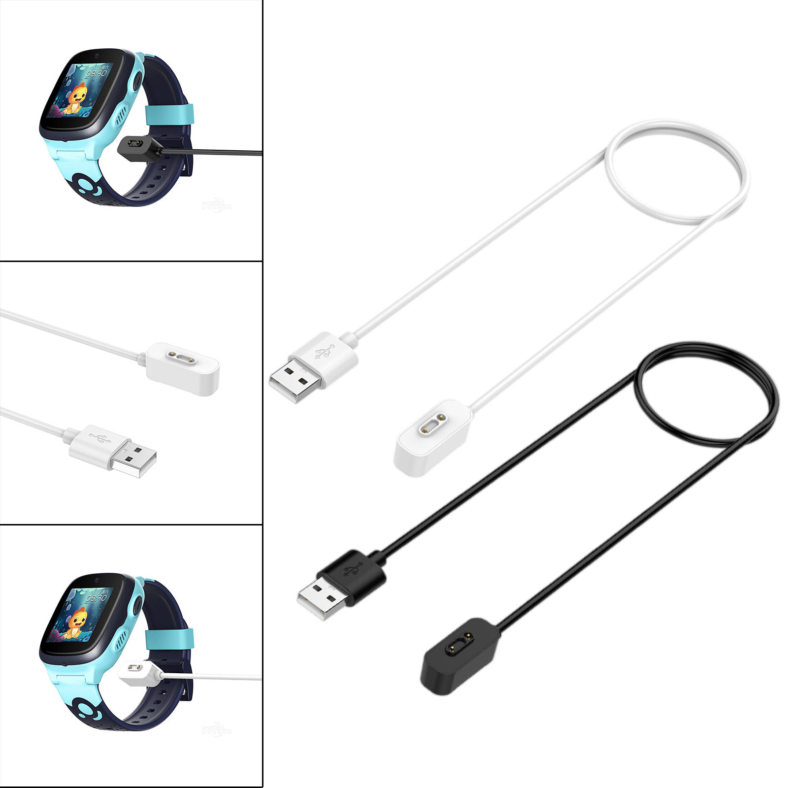 USB Charging Cable Magnetic Cord Charger for M1 M2 Kids Smartwatch 9x 9x Pro Dock Charger Accessories