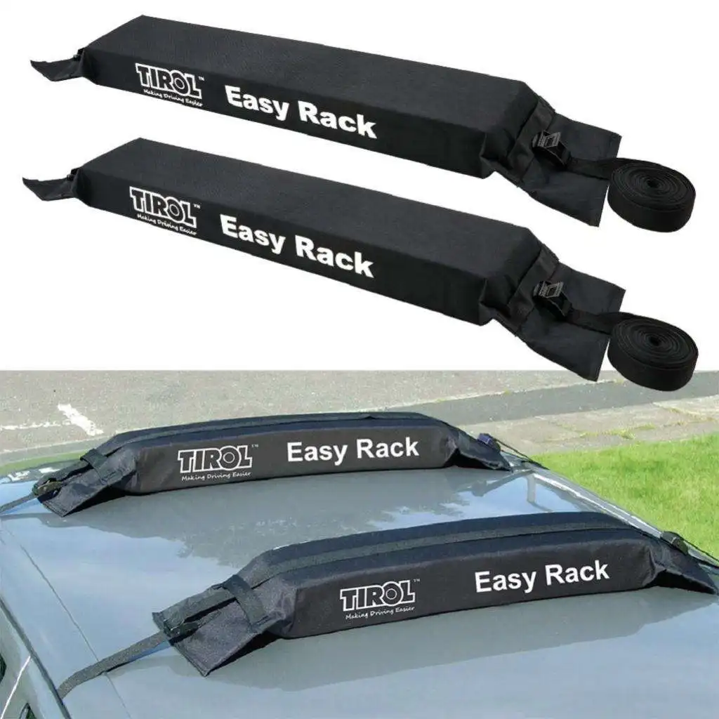2 Sets Car SUV Roof Top Cargo Carrier Soft Racks Luggage Travel Load
