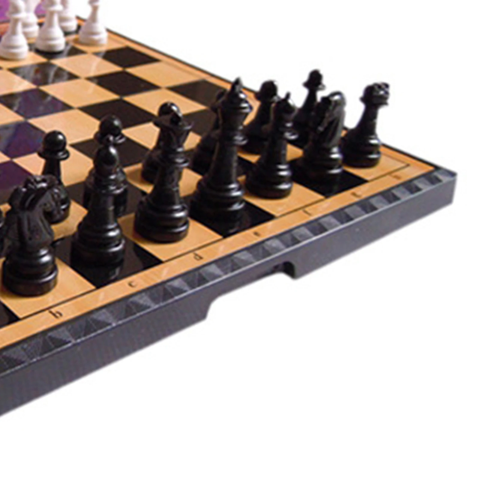 Portable 7.87-Inch Chess Set Folding Chessboard Board Game for Adult Kids