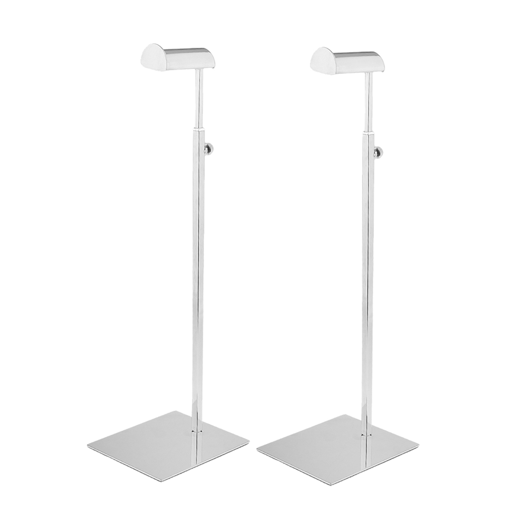 Adjustable Handbag Bag Display Stand Scarf Hat Wig Retail Shop, Single Hooks - Space Saving