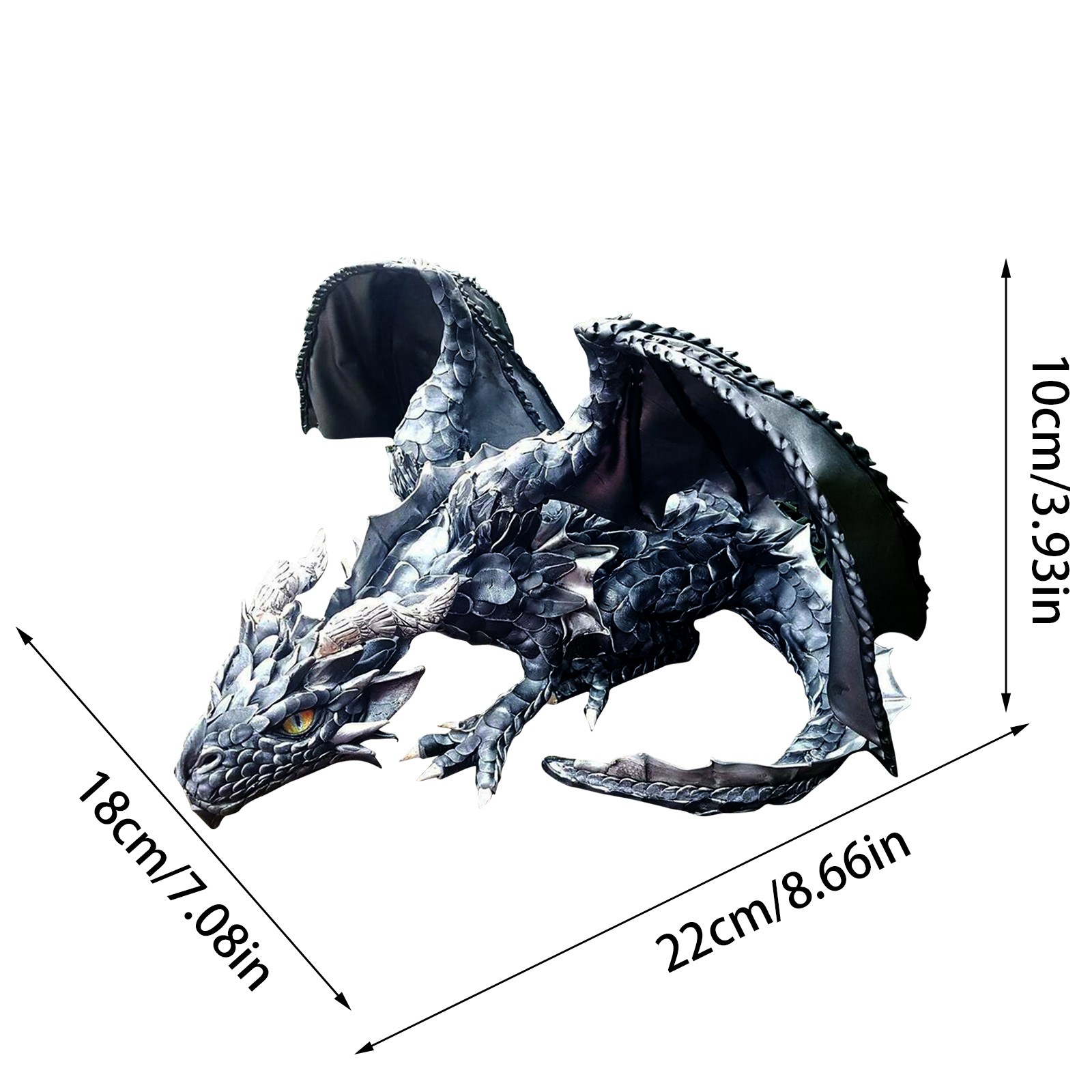 Большая скульптура дракона-Дракон гуародянь, Как приручить дракона 22 см,  орнамент из смолы, уличное украшение двора, ночное зло | AliExpress