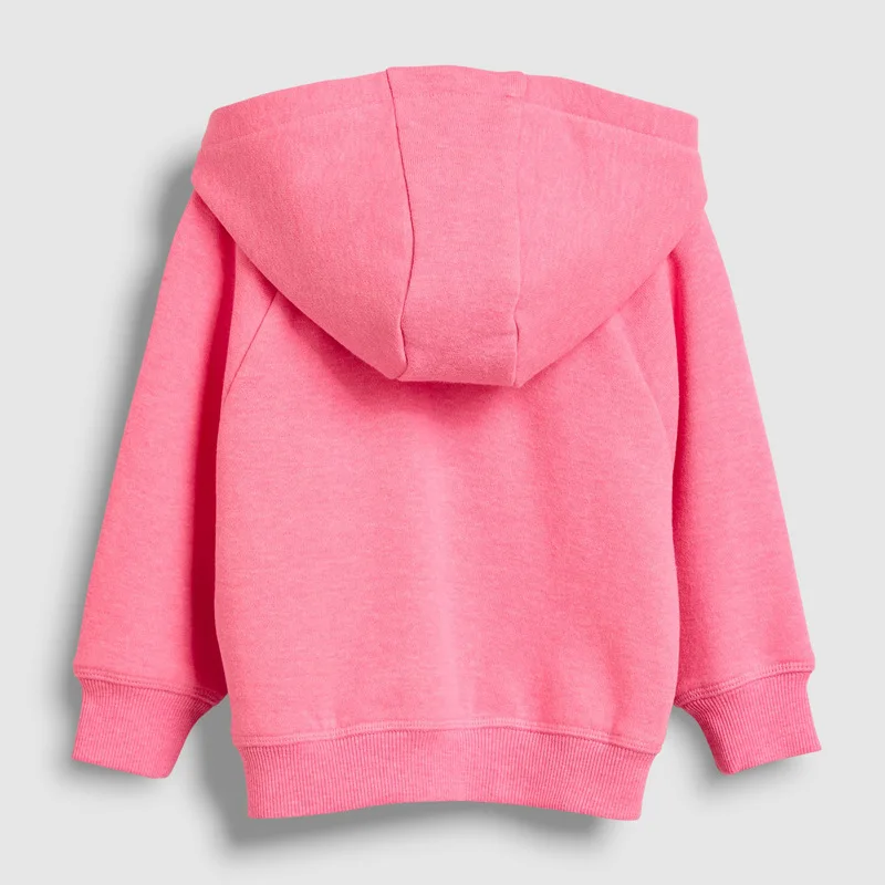 children's hype hoodie Baby Girl Clothes Toddler 2021 New Autumn Cotton Animal design zipper Sweatshirt Pink Hooded Sweater for Kids 2-7 Years children's sweatshirts