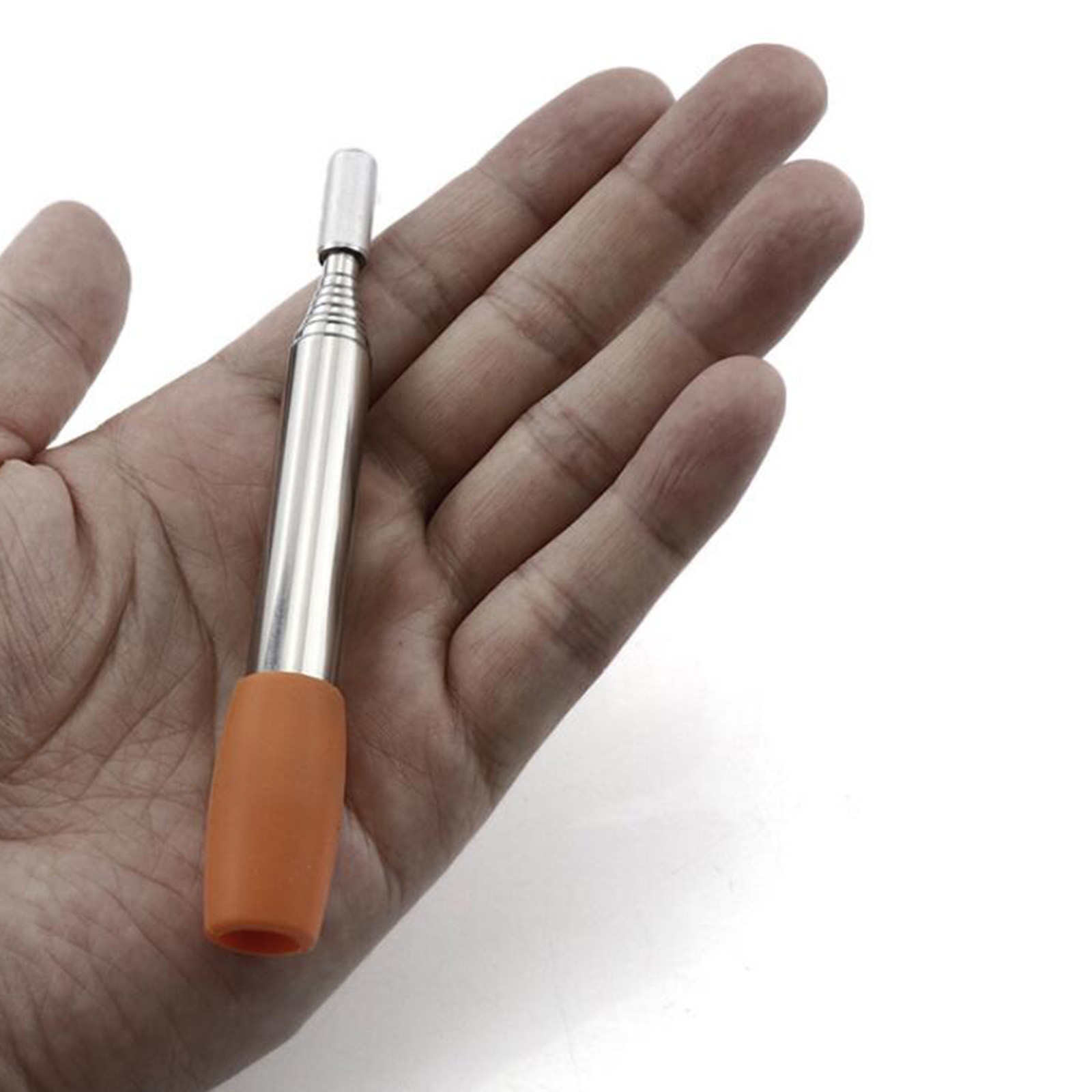 Pocket-Size Folding Stainless Steel Fire Blower Campfire Tool Outdoor Retractable Fire Bellow Portable Camping Traveling