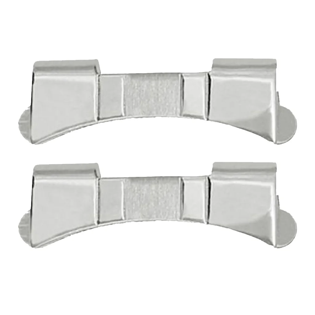 2 Pieces Premium Stainless Steel Watch Strap Link Curved End Repair 19mm/20mm/21mm/22mm/23mm/24mm