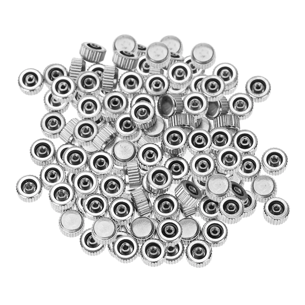 100 Piece Watch Crowns Waterproof for The Repair of Quartz Watches Replace