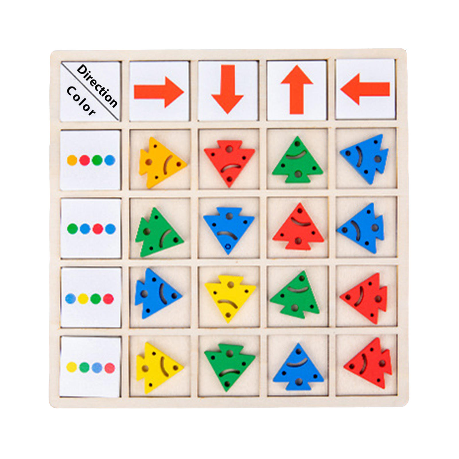 Puzzle Sensory Board, Logical Thinking Teaching Aids Recognition Matching Game, Babies