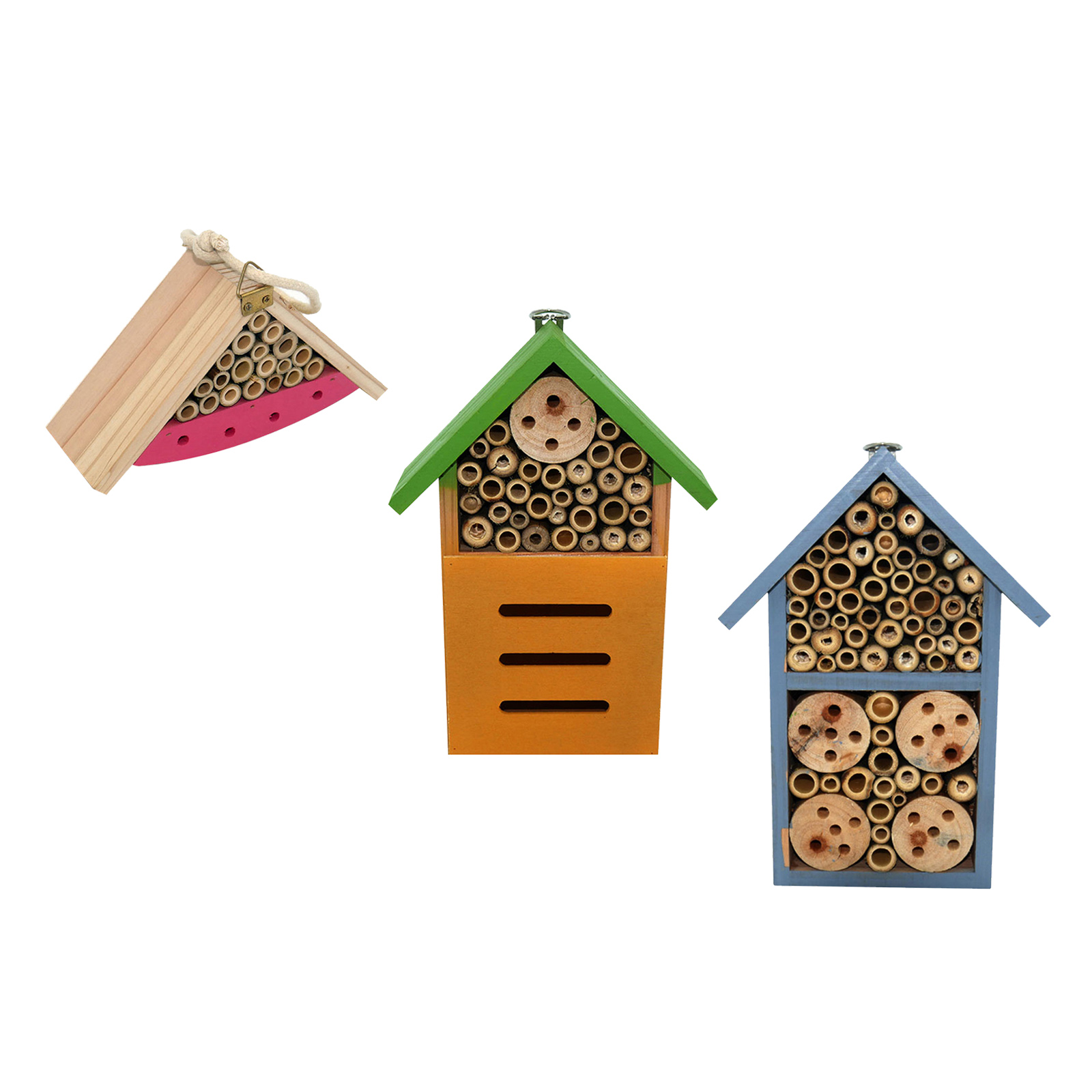 High Quality Wooden Insect Bee House Wood Bug Room Hotel Shelter Garden Decoration Nests Box Insects Box
