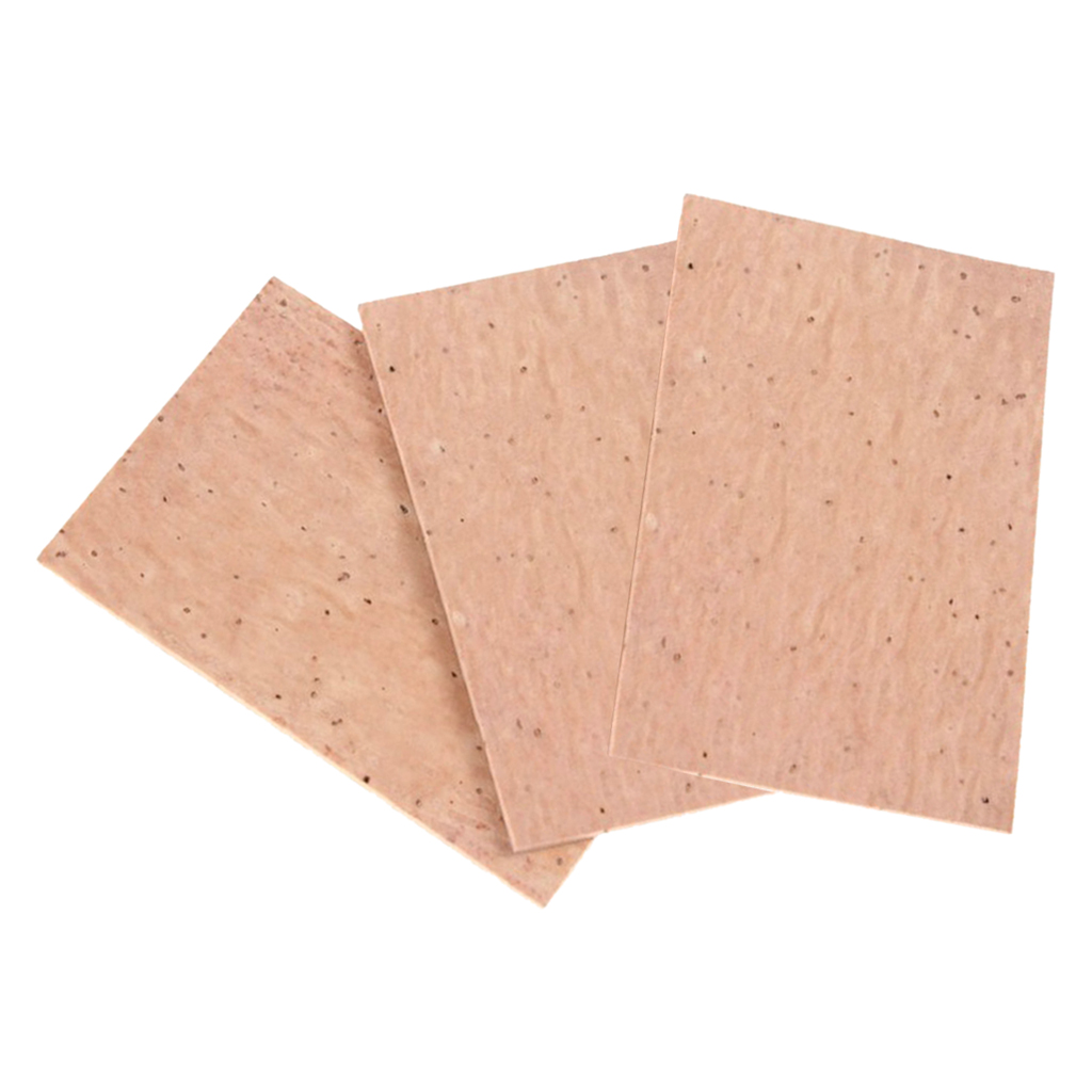 3x Natural Sax Saxophone Neck Cork Sheet 6x4x0.2cm For Professional DIY Part