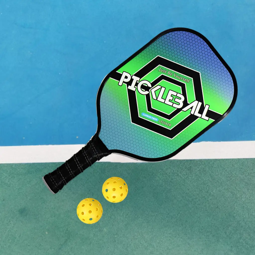 Pickleball Paddles Shock Absorption 2 Balls for Pickle Ball Equipment Gym Pickleball Racquet Sports Equipment Women Men