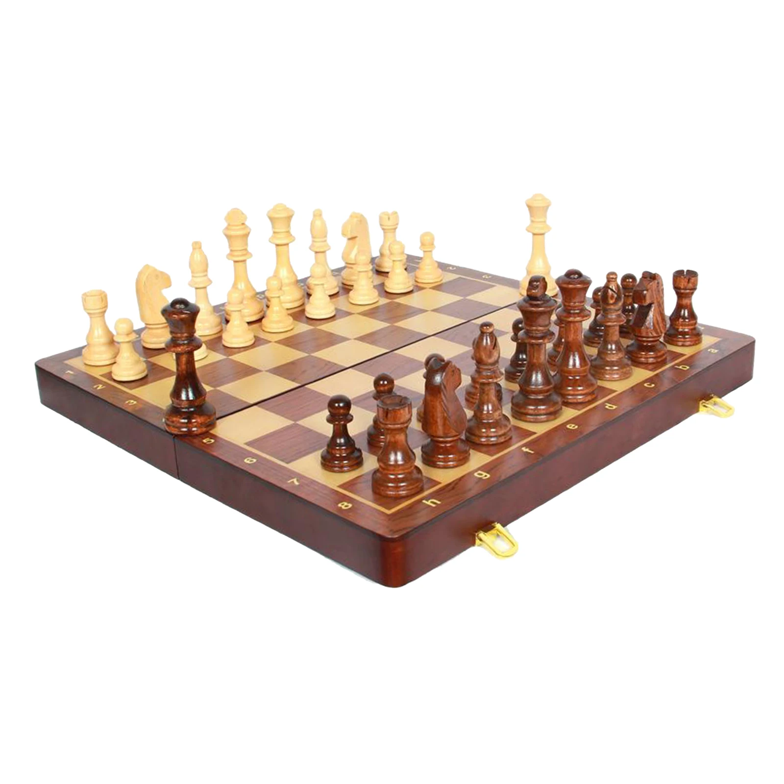 Portable Wooden Chess Set Folding Magnetic Large Board Games Tournament Puzzle game Engaged Birthday gift For kids