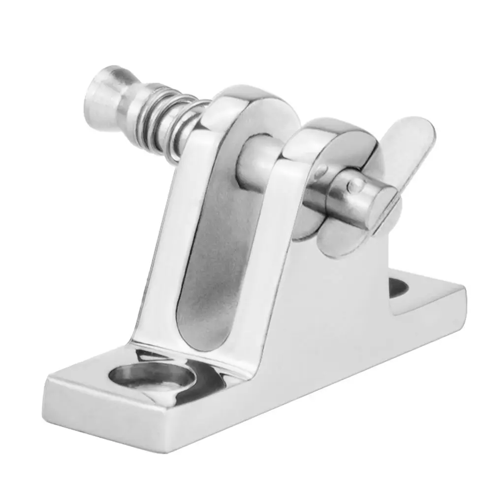 Bimini Top Fitting - Deck Hinge Quick Release Pin Boat Stainless Steel