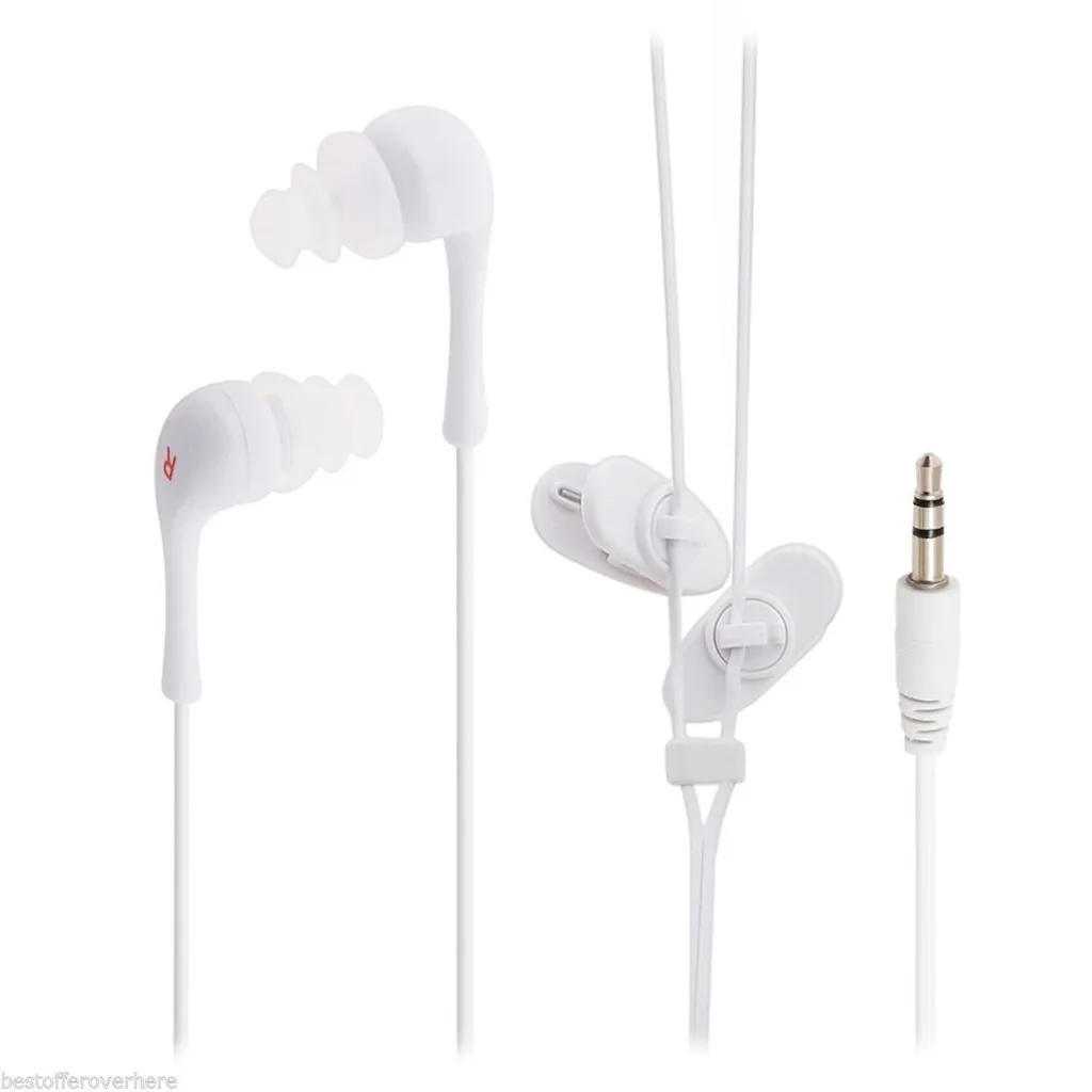 Waterproof Swimming Diving w/ Swivel Clip Earphone for MP3 iPod Music Player