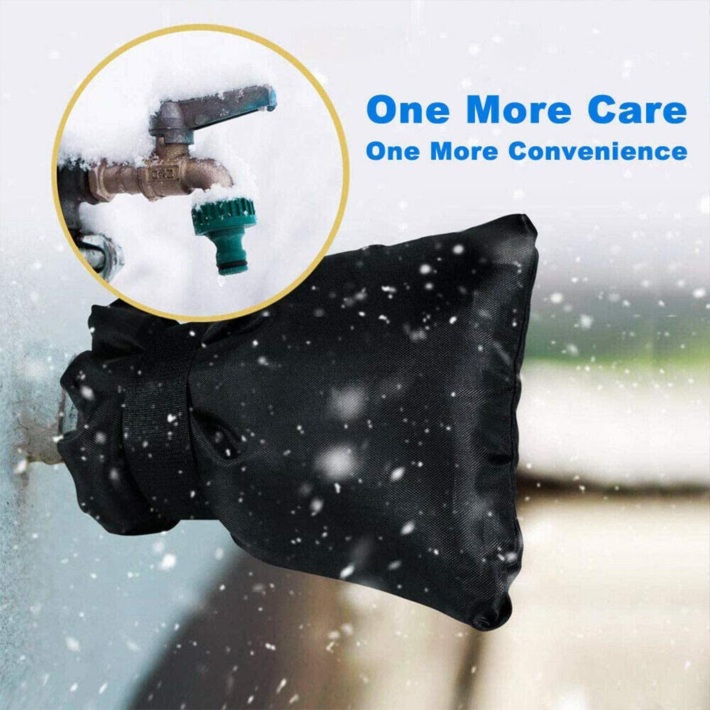 Waterproof Faucet Cover, Heat Preservation Thickened Reusable Oxford Cloth Protector Faucet Socks Spigot Cover for Winter Garden