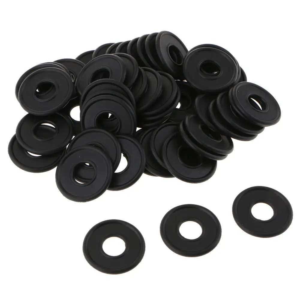 50 Pcs M12 Rubber Oil Drain Plug Crush Washers Gaskets For GM Saturn Replace 21007240