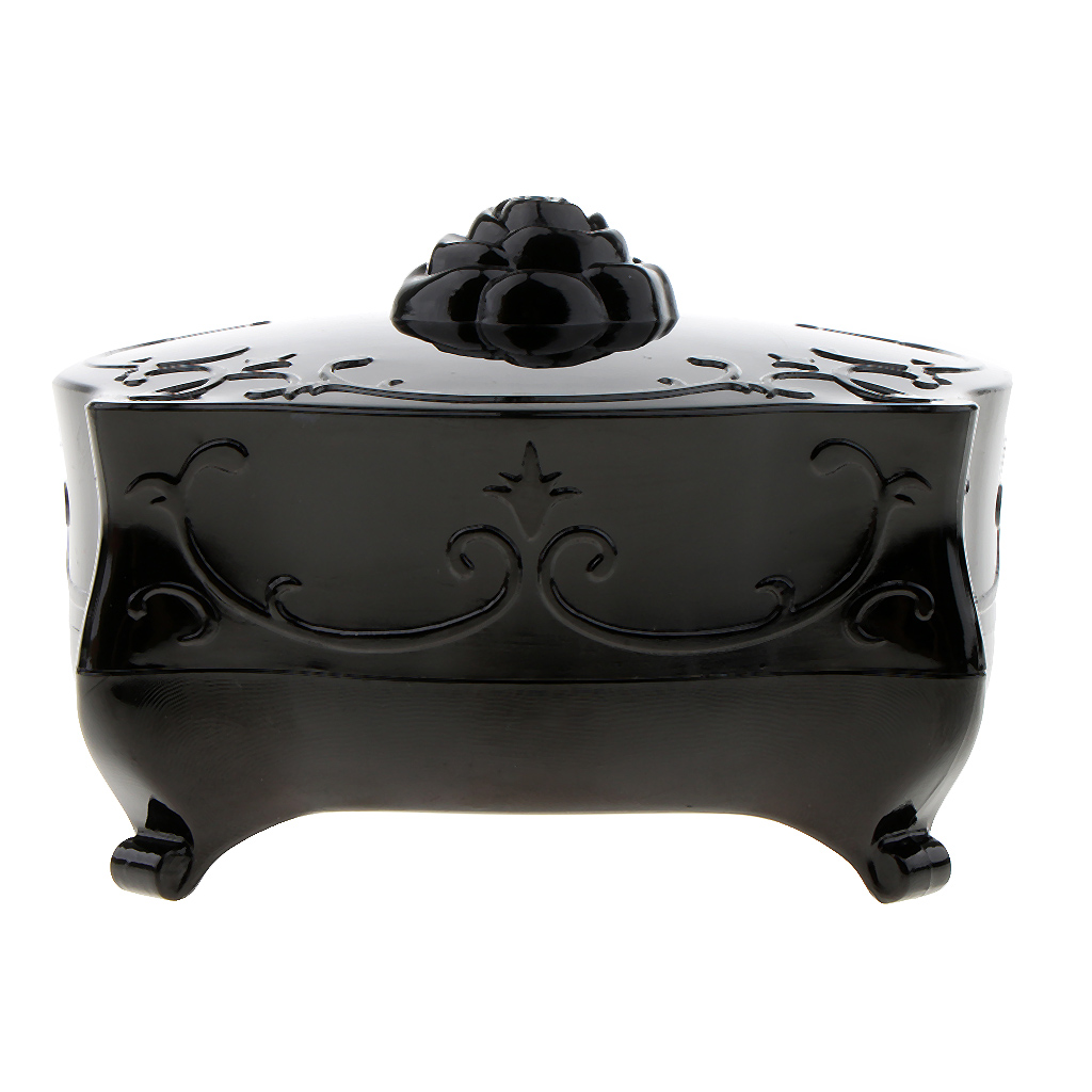 Magideal Loose Face Powder Container Make Up Antique Vanity Box