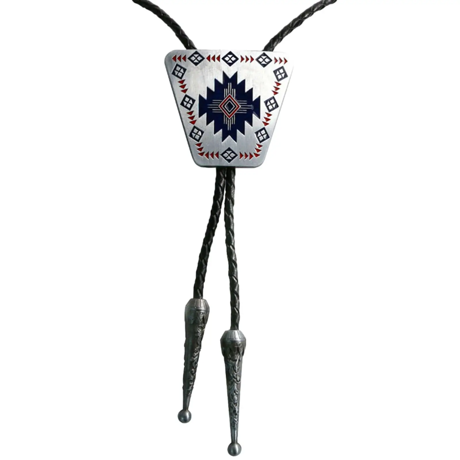 Western Country Indian  Alloy Rock Punk Bolo Ties For Men Necktie Gift Vintage PU Bolo Tie Jewelry Accessories
