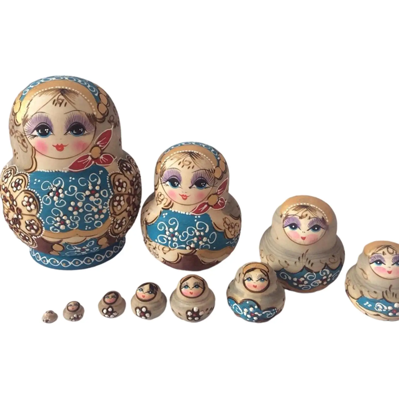 Toys & Games Nesting Dolls NUOBESTY Russian Nesting Dolls Traditional Matryoshka  Doll Toys Cartoon Russian Wishing Dolls for Kids Christmas Goodie Bag  Fillers 
