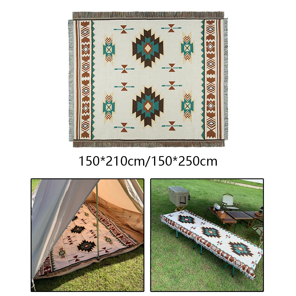 Decorative Knitted Sofa Throw Blanket Cotton Soft Rug Sofa Towel Plaid Tapestry for Home Living Room Bed Plane Travel