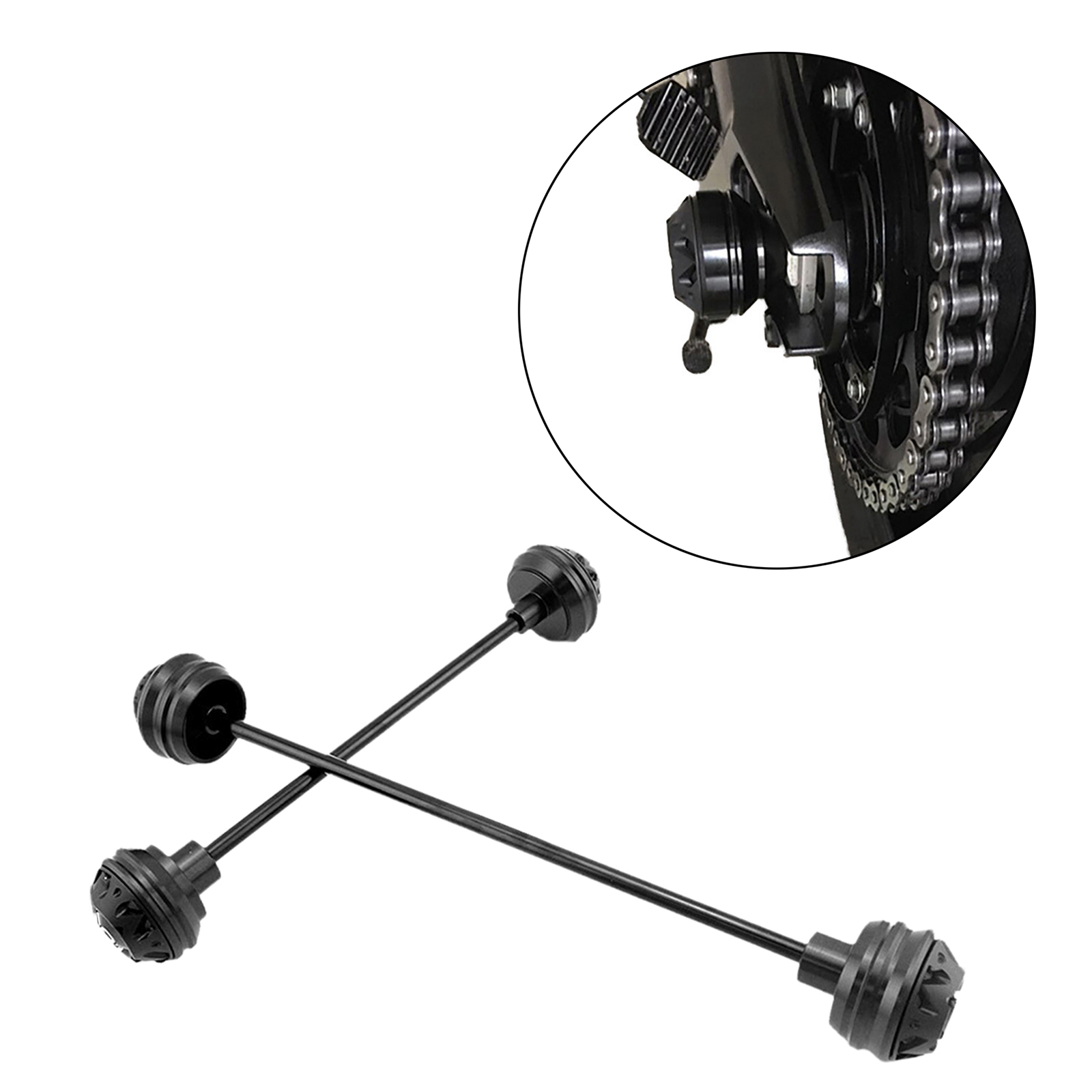 Aluminum Alloy Motorcycle Wheel Fork Axle Frame Sliders for BMW HP4 S1000RR S1000R 2009-2016