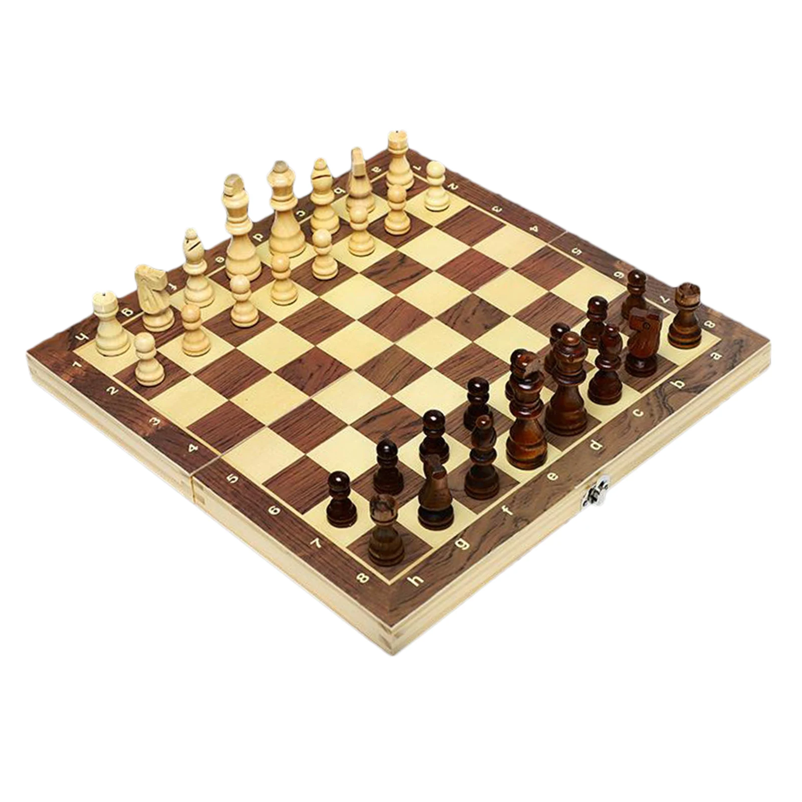 Folding  Chess Board Set Extra 2 Queens Portable Family Game Toys