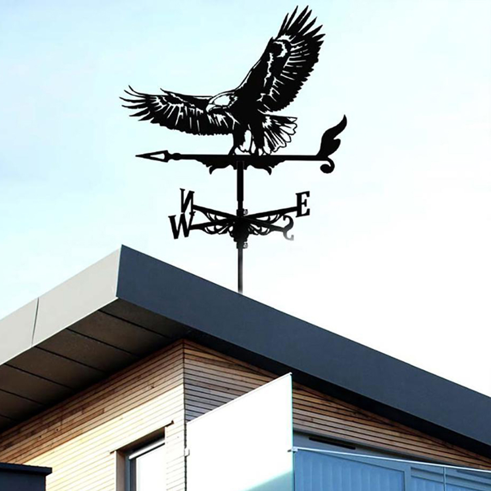 Weathervane Weather Vane Wind Direction Indicator Yard Garden Scene Stake Ornament Home Windmill Indicator Decorations