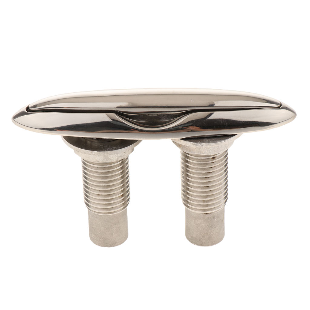 5inch 316 Stainless Steel -up/ Pull-up Flush Mount Lift Cleat for Boat Marine Yacht Hardware Highly Polished