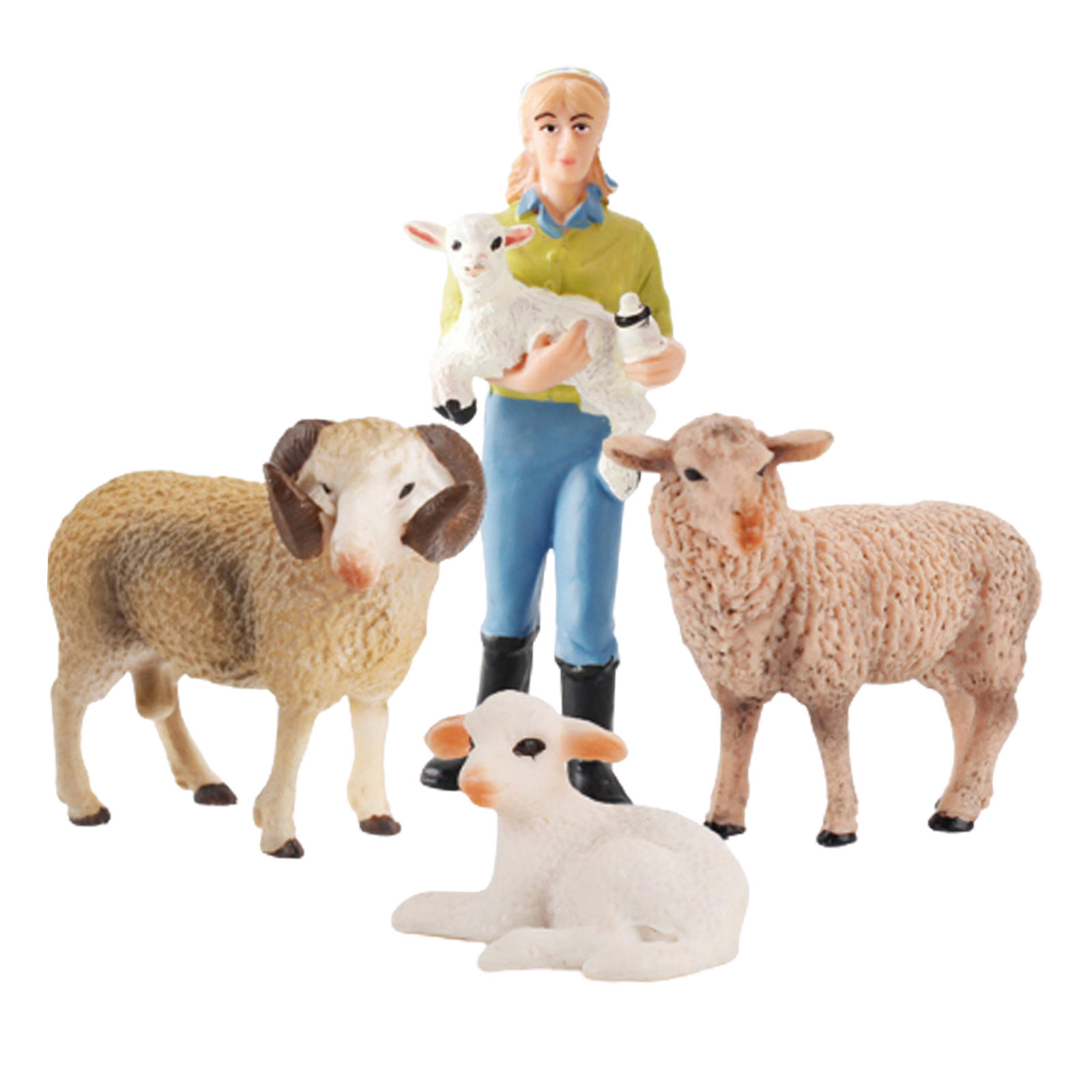 Simulated Model Farm Animal Family Set Figurines Action Figure Educational Toys for Kids Home Decor
