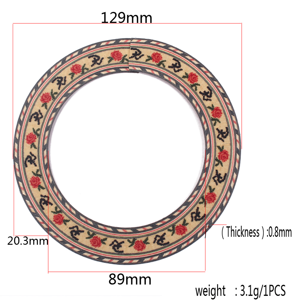 5x Soundhole Inlaid Rosette Material Acoustic Classical Guitar Replacement