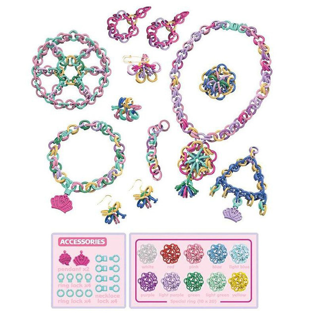 Girls Jewelry Making Kit, 700+ Pcs Kids Snap Beads Toys, Bracelets,  Necklaces, Hairbands and Rings Creative DIY DIY Arts and Crafts Set Ideal