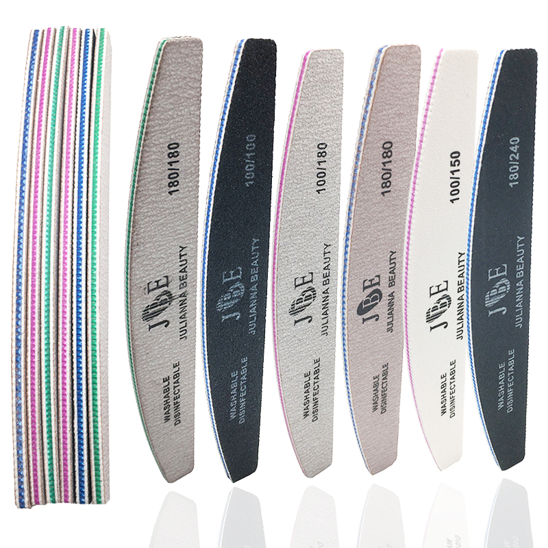 Best of 10 Pcs Professional Nail File 100 150 180 240 Grit Unhas De Gel Nail Files Sandpaper Moon Style Acrylic Nail File Art Tools Reviews & Tips