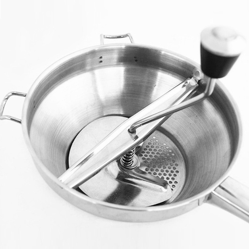 Edelstahl Kartoffelstampfer Gemüse Obst Püree Pressen Werkzeug Kürbis Mühle Manuelle Lebensmittel Maischen Küche Zubehör – Detail 4