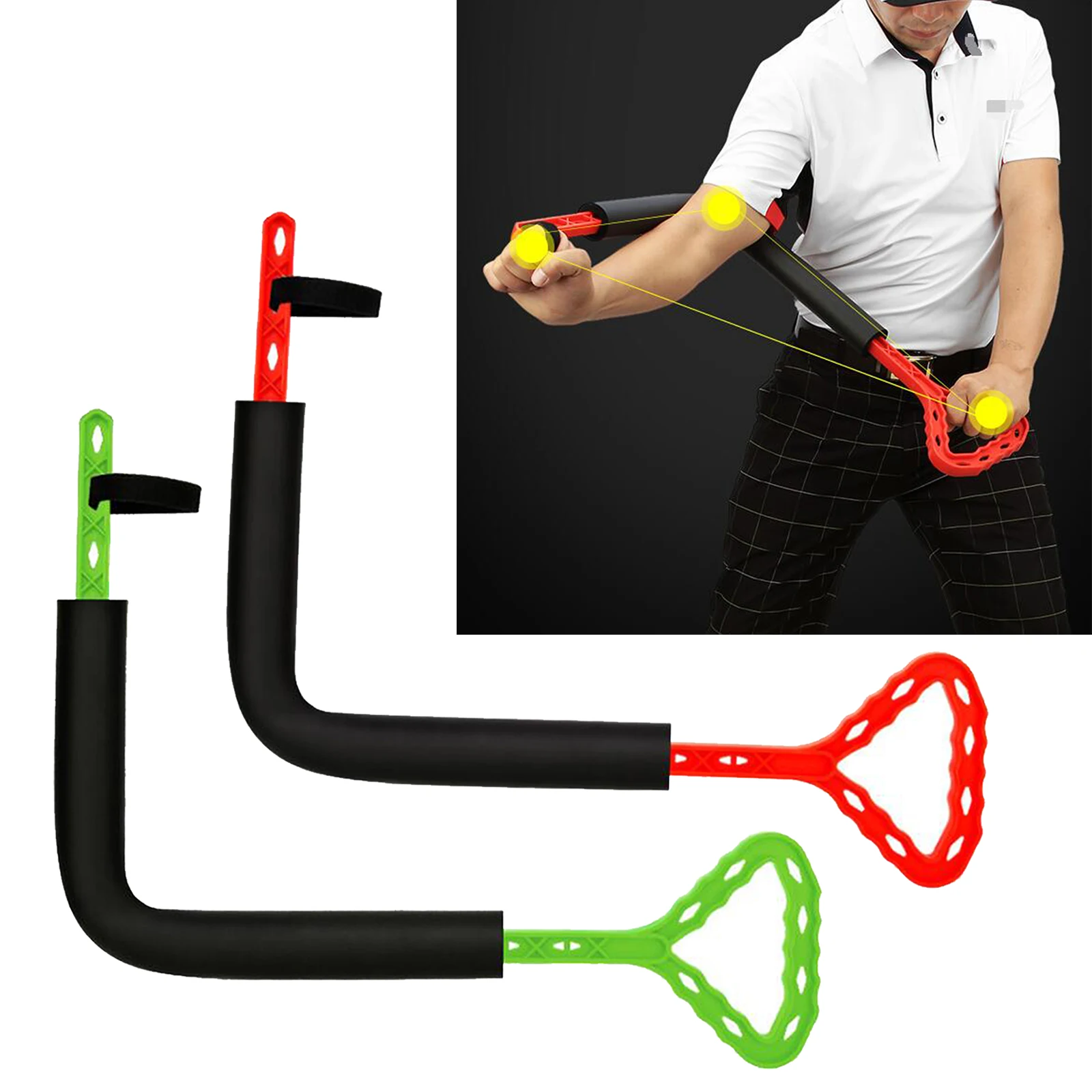 Golf Swing Gesture Guide Training Aid Wrist Arm Corrector Control Trainer