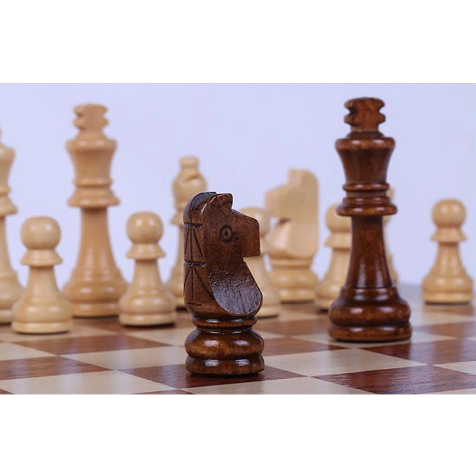 Portable Wooden Chess Set Folding Magnetic Large Board Games Tournament Puzzle game Engaged Birthday gift For kids