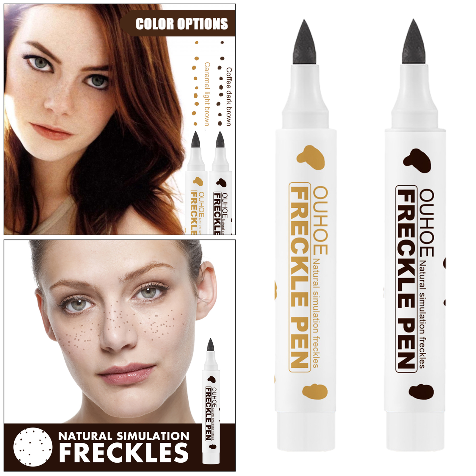 Women Girl Freckle Pen Waterproof Soft Dot Sopt Pen Effortless Sunkissed Makeup Pen
