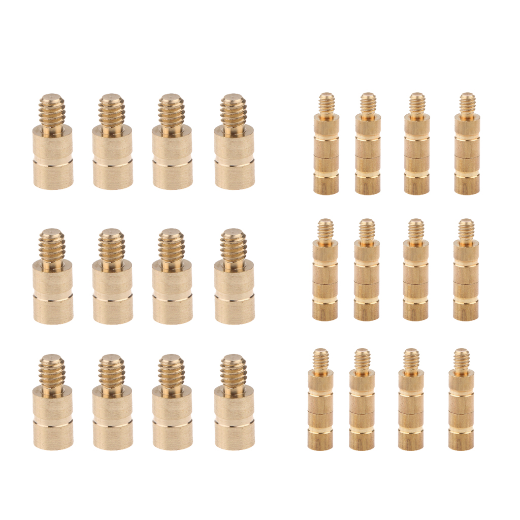 12pcs Archery Arrow Weight Screw, Arrow Copper Weight Balance Point Inserts for Archery Compound Bow Shooting