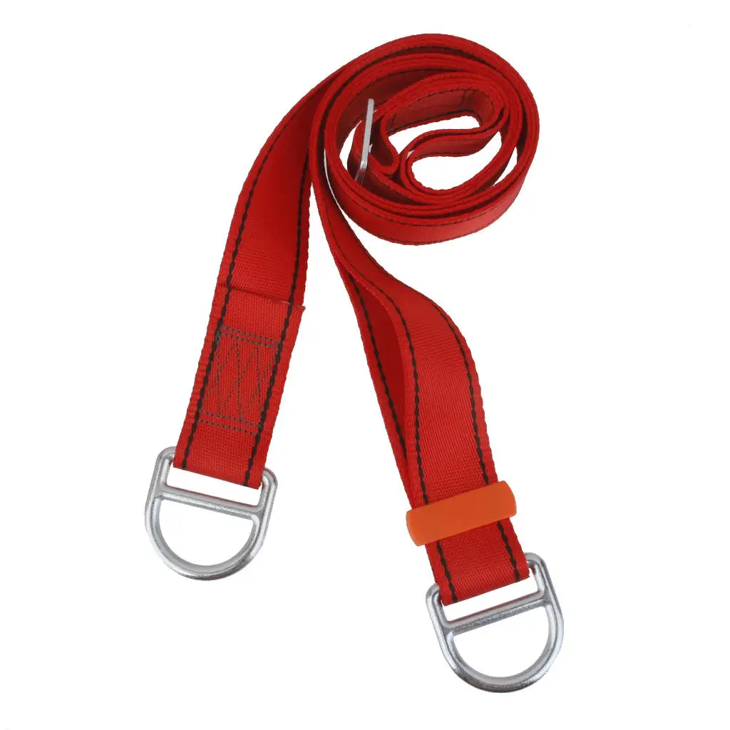 2.5 Meters Adjustable Rock Climbing Mountaineering Sling Strap - Red 22KN