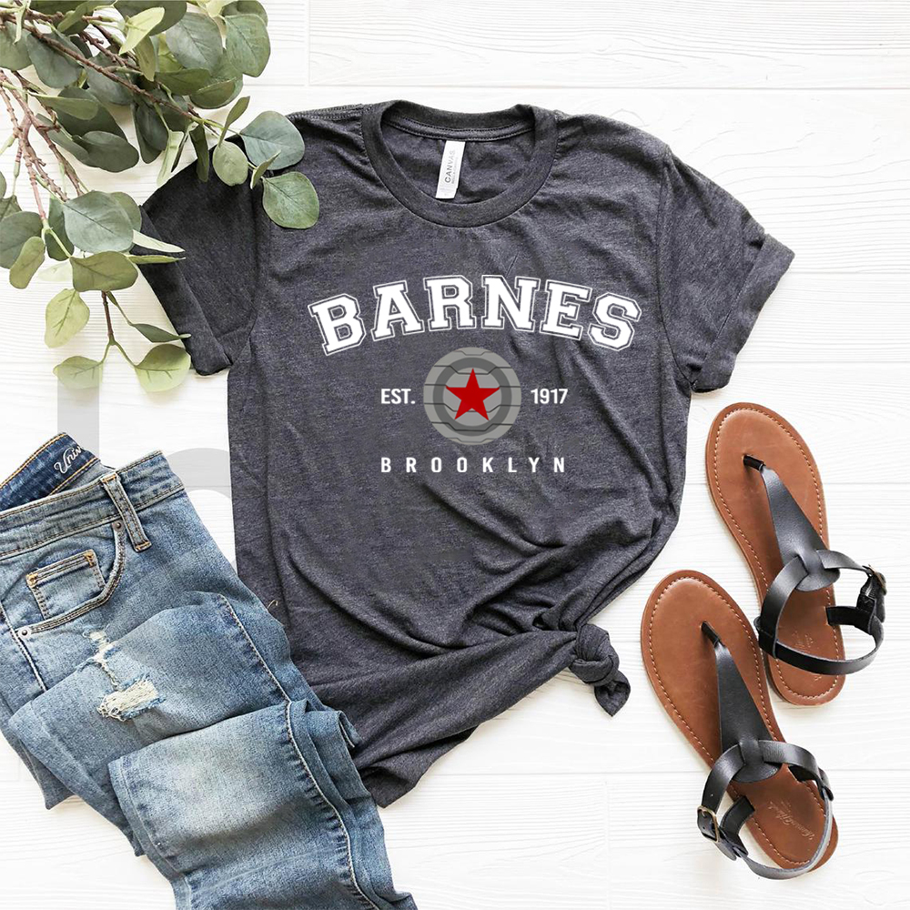 Camiseta de Barnes vintage unissex, camisa Bucky