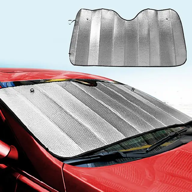 Aluminium Folie Auto Sonnenschutz Auto Front Fenster Windschutzscheibe  Sonnenschutz Frost Staub Block Sonne Reflektierende Blatt Auto Sonnenschutz  Auto-abdeckung - AliExpress