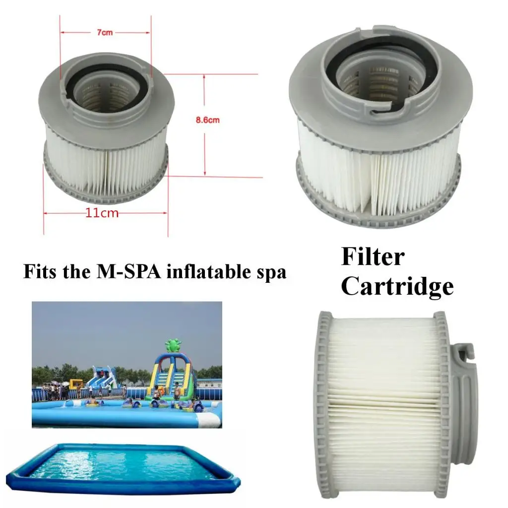 Plastic FD2089 Pool Filter Cartridge Pool Tub Replacements 86mm Height