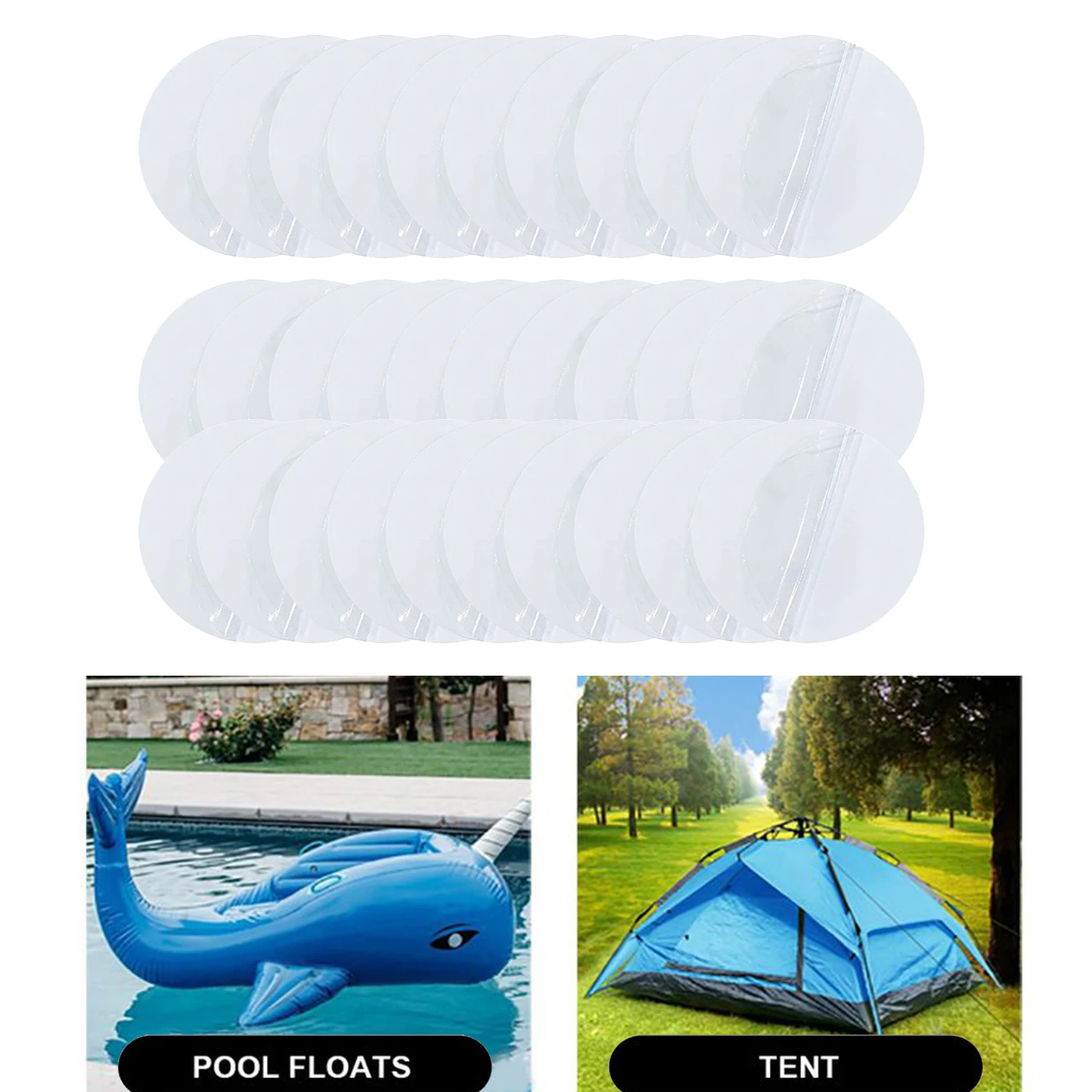 Inflatable Boat Repair Kit PVC Material Adhesive Patches for Waterbed Air Mattress Swimming Ring Toy Inflatable Boat Repair