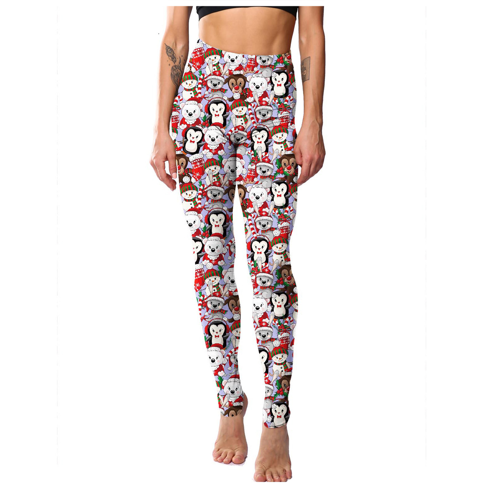 2022 Skinny Pants Women Christmas 