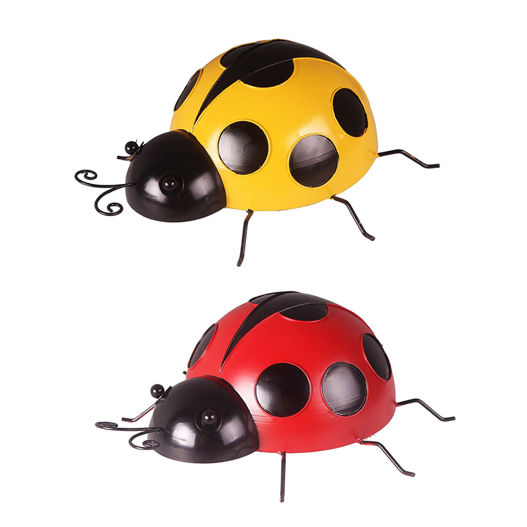2Pcs Bee  Garden Lawn Miniature Figurine Decoration Ornament Tree Top Decorations DIY Craft