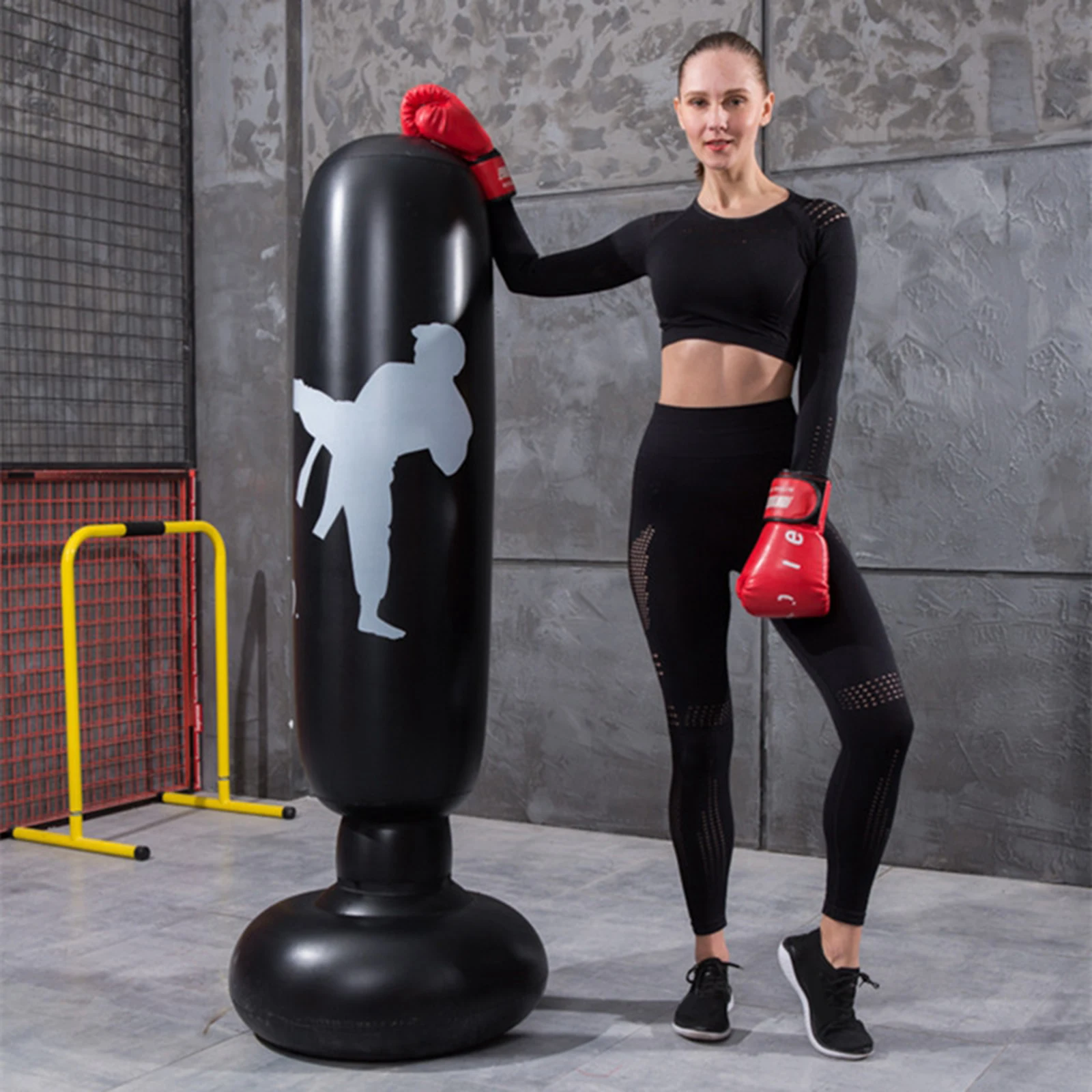 Inflatable Boxing Bag Training Punching Bag Pressure Relief Exercise Child Gym Training Sandbag Fitness Bodybuilding Equipment