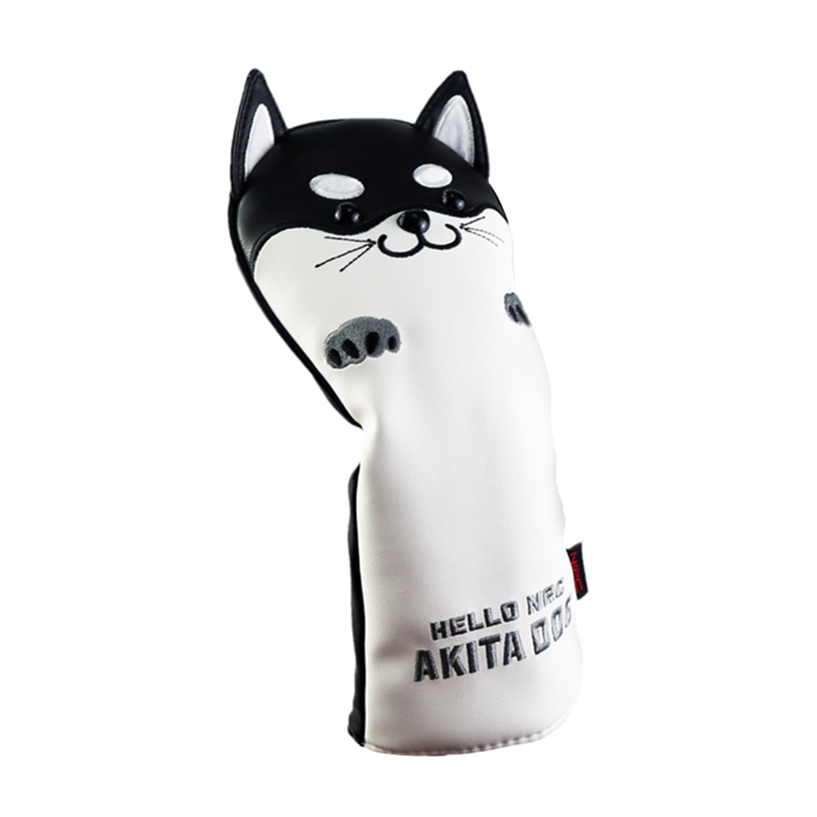 Durable Golf Driver Head Cover Woods Protector Cute Shiba Inu With No. Tag