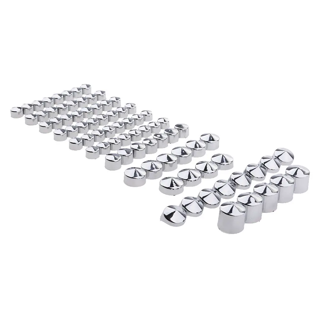 Chrome Bolts Toppers Caps Kit For 1991-2012 Harley  Glide Twin Cam